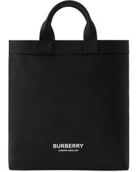 Burberry Artie Shopper Met Logoprint - Zwart