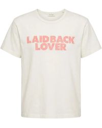 Second/Layer - Slogan-Print Crew-Neck T-Shirt - Lyst