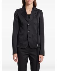 Ann Demeulemeester - Single-Breasted Fitted Jacket - Lyst