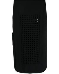 A.W.A.K.E. MODE - Geweven Midi-Rok - Lyst