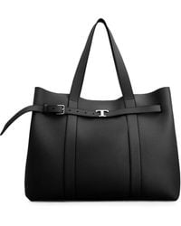 Tod's - Tim Pebbled Leather Shoulder Bag - Lyst