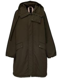 N°21 - Quilted-Panel Parka - Lyst