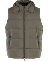 Moorer - Quilted Hooded Waistcoat - Lyst