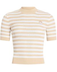 Patou - Striped-Pattern Ribbed Top - Lyst