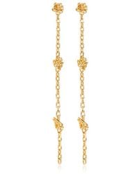 Jil Sander - Chain Knot-Detail Drop Earrings - Lyst