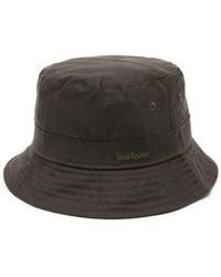 Barbour - Belsay Logo-embroidered Cotton Bucket Hat - Lyst