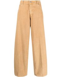 Haikure - Corduroy Straight-leg Cotton Trousers - Lyst