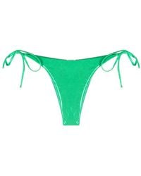 Moschino - Logo-Patch Side-Tie Bikini Bottoms - Lyst