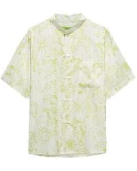 Shanghai Tang - Tang Mandarin-Collar Shirt - Lyst