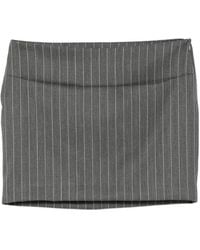Dondup - Pinstripe-Pattern Mini Skirt - Lyst
