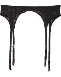 Fleur du Mal - Le Stretch Lace Garter Belt - Lyst