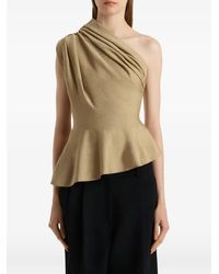 KHAITE - Aimee Draped Blouse - Lyst