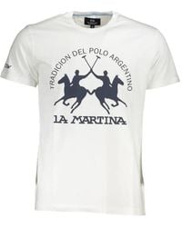 La Martina - Graphic-Print Cotton T-Shirt - Lyst