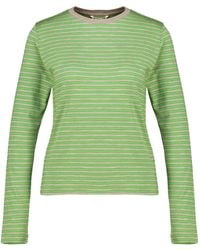 AURALEE - Striped Long-Sleeve T-Shirt - Lyst