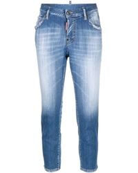 DSquared² - Jennifer Low-rise Cropped Jeans - Lyst