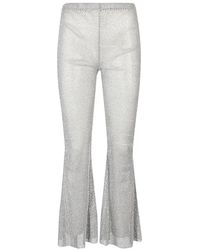 Santa Brands - Flared Mesh Trousers - Lyst