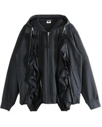 Comme des Garçons - Ruffled Zip-Up Hoodie - Lyst
