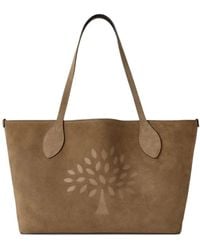 Mulberry - Tree-Motif Suede Tote Bag - Lyst