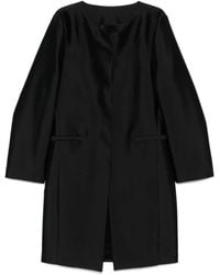 TOTEME - Collarless Silk Coat - Lyst