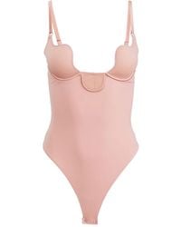 Fleur du Mal - Le Stretch Micro Seduce U-Plunge Bodysuit - Lyst