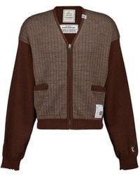 Maison Mihara Yasuhiro - Distressed Knit Cardigan - Lyst