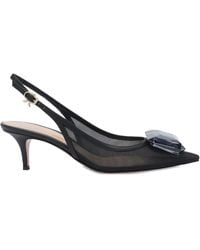 Gianvito Rossi - 55Mm Slingback Mesh Pumps - Lyst