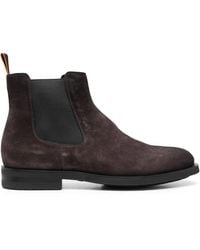 Santoni - Round-Toe Suede Ankle Boots - Lyst