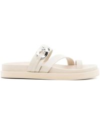 Senso - Nikita Chain-Detail Leather Sandals - Lyst
