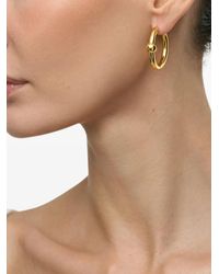 Poche Paris - Harmony Ball-Detail Hoop Earrings - Lyst