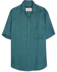 Song For The Mute - Crinkled Cotton Shirt - Lyst