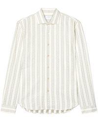 Off-White c/o Virgil Abloh - Striped Arrows-print Shirt - Lyst
