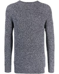 Johnstons of Elgin - Mélange Ribbed-knit Cashmere Jumper - Lyst