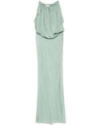 Blumarine - Draped-Detail Maxi Dress - Lyst