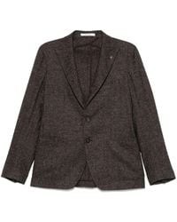 Tagliatore - Herringbone-Pattern Blazer - Lyst