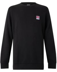 DIESEL - Logo-Patch Crew-Neck Sweater - Lyst