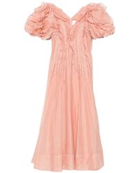 Aje. - Ruffled Puff-Sleeve Dress - Lyst