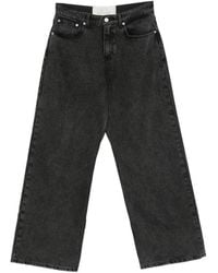 ERL - Embroidered-Logo Wide-Leg Jeans - Lyst