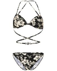 Marine Serre - Floral-Print Bikini - Lyst