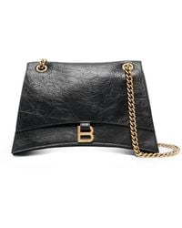 Balenciaga - Medium Crush Chain-Strap Shoulder Bag - Lyst