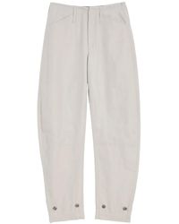 Lemaire - Tapered Pants With Camal Buttons - Lyst