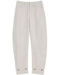 Lemaire - Tapered Pants With Camal Buttons - Lyst