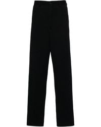 Giorgio Armani - Textured Tapered Trousers - Lyst
