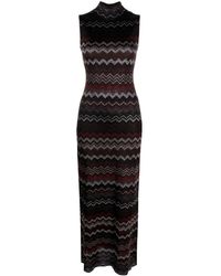Missoni - Zigzag-pattern Metallic Maxi Dress - Lyst