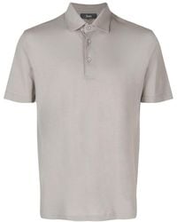 Herno - Short-sleeve Cotton Polo Shirt - Lyst