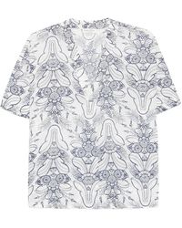 Marc O' Polo - Floral Print Short-Sleeved Top - Lyst