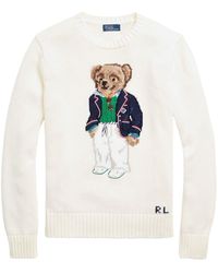 Polo Ralph Lauren - Suéter de algodón de oso de polo de - Lyst