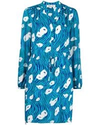 Diane von Furstenberg - Sonoya Printed Shirtdress - Lyst