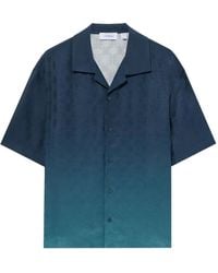 Off-White c/o Virgil Abloh - Arrow Monogram Jacquard Bowling Shirt - Lyst