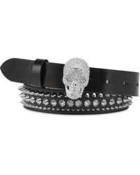 Philipp Plein - スカルバックル レザーベルト - Lyst
