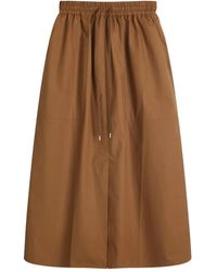 Studio Nicholson - Gonna Con Vita Elasticizzata E Tasche Laterali - Lyst